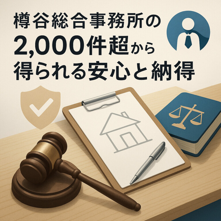樽谷総合事務所の2,000件超相談から得られる安心と納得