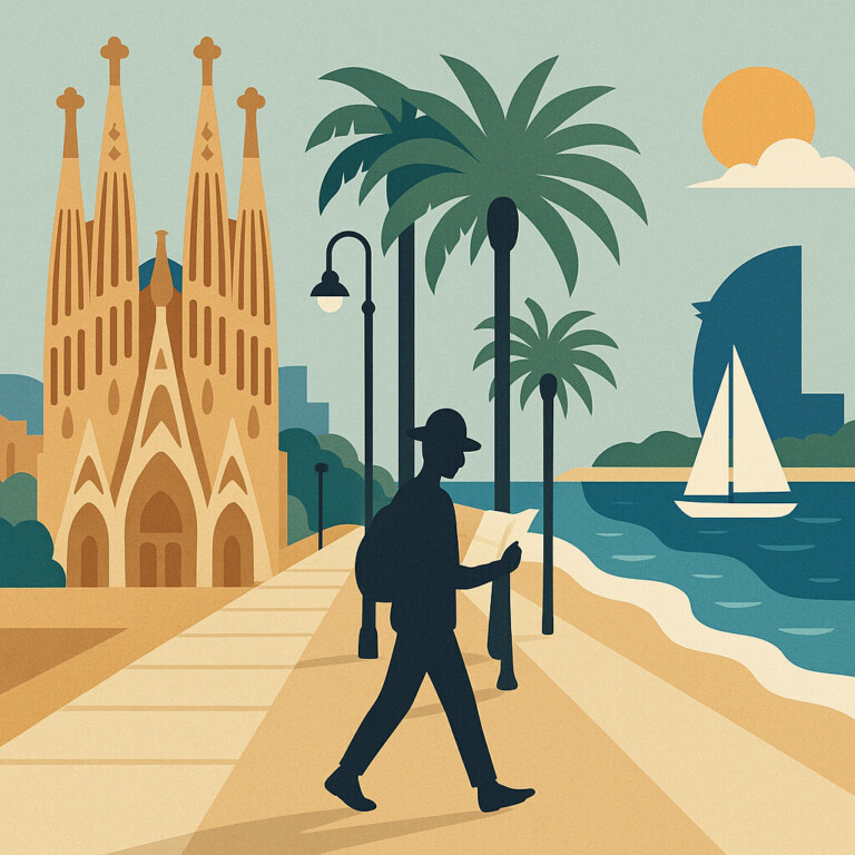 サグラダ・ファミリアから海へ バルセロナ3時間の街歩き